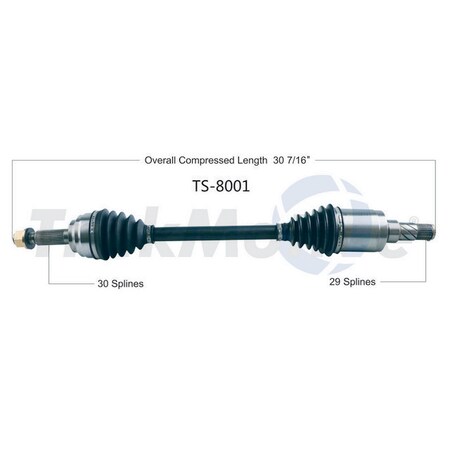 Surtrack Axle Cv Axle Shaft, Ts-8001 TS-8001